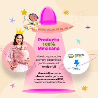 Foto 6 | Fular Ergonómico Para Bebé Vía Lactea Múltiples Posiciones Y Amarre Transpirable