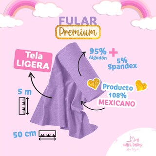 Foto 3 | Fular para Bebé Mae Baby Algodón Premium Fresco Lila Hasta 10 kg