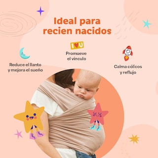 Foto 5 | Fular Ergonómico Para Bebé Vía Lactea Múltiples Posiciones Y Amarre Transpirable