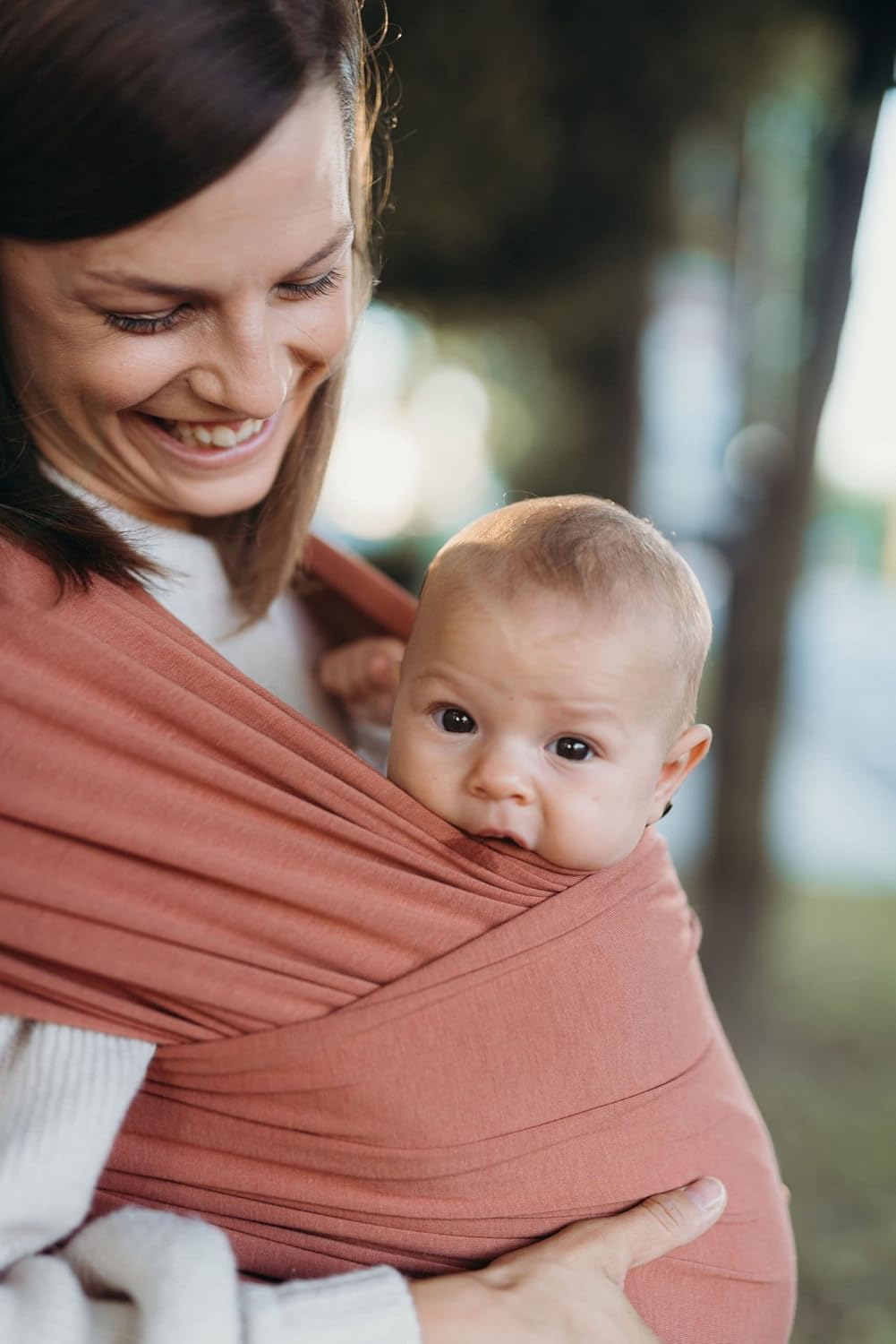 Foto 3 pulgar | Fular Ergonómico Suave para Bebé Mãe Baby Rosa Néctar