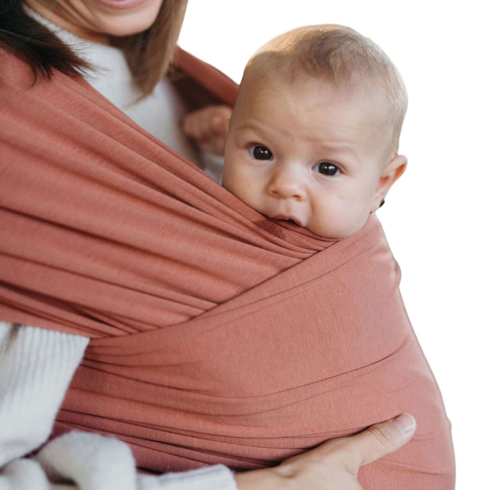 Foto 4 pulgar | Fular Ergonómico Suave para Bebé Mãe Baby Rosa Néctar