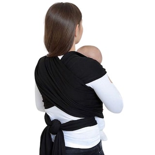 Foto 2 | Fular Ergonómico Suave para Bebés 10kg Mãe Baby Negro