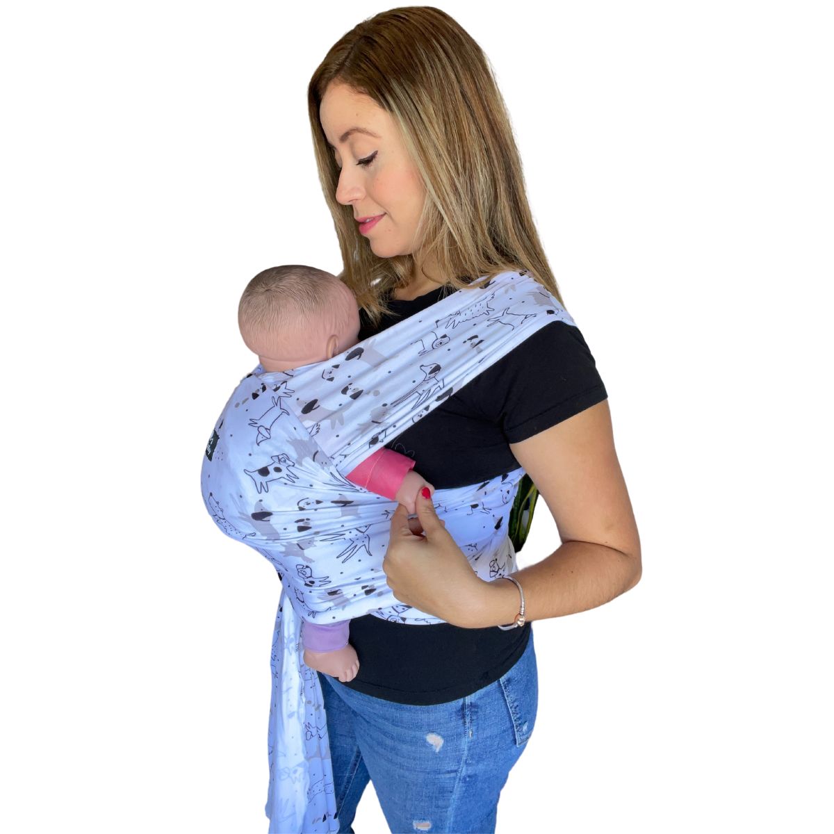 Foto 2 pulgar | Fular Ergonómico Suave para Bebés hasta 10kg  Mãe Baby