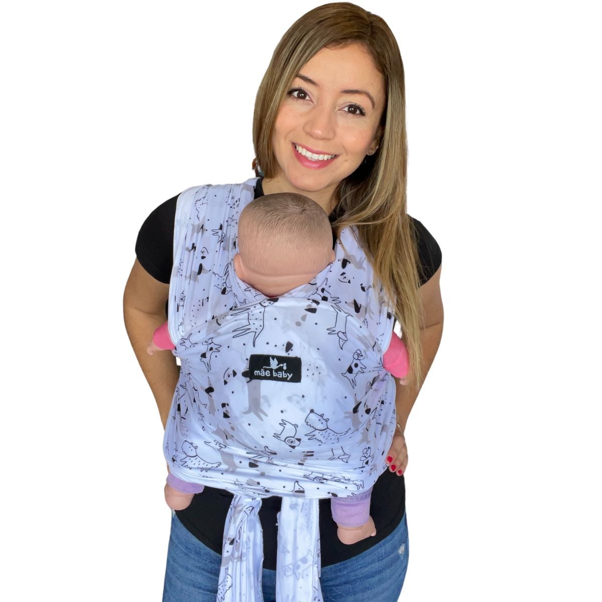 Foto 5 pulgar | Fular Ergonómico Suave para Bebés hasta 10kg  Mãe Baby
