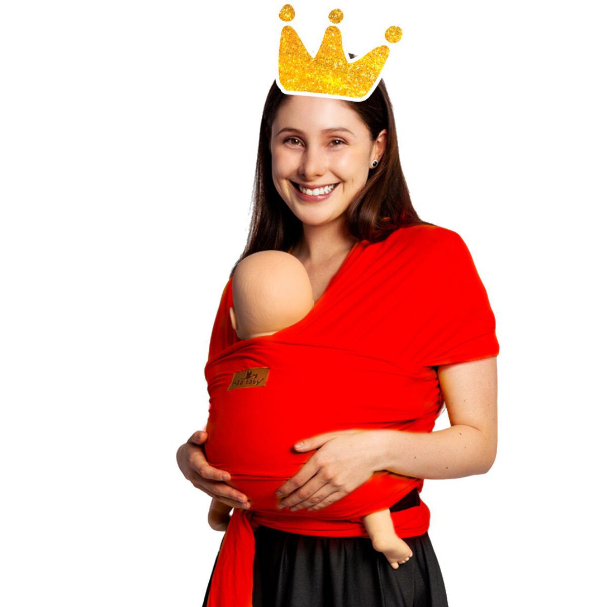 Foto 5 | Fular para Bebé Mae Baby Algodón Premium Rojo Fresco Hasta 10 kg