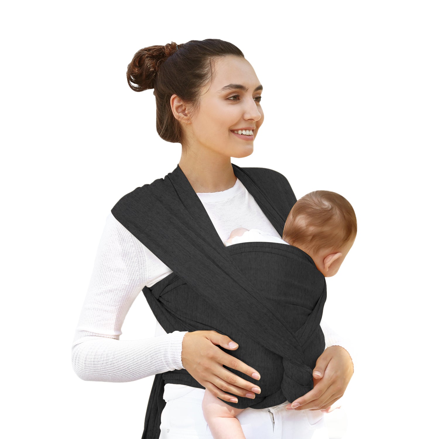 Foto 1 | Fular O Cangurera Para Bebé Nap 100% Algodón Con Spandex - Negro