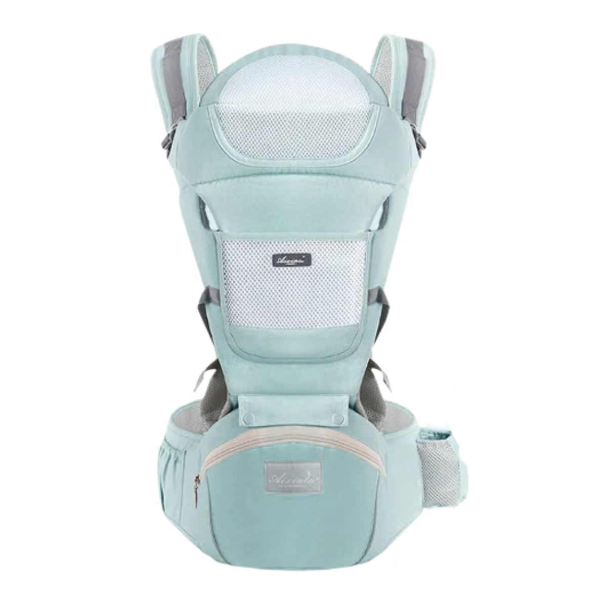 Mochila Cangurera Portabebés Ergonómica de 0-36 Meses color Verde