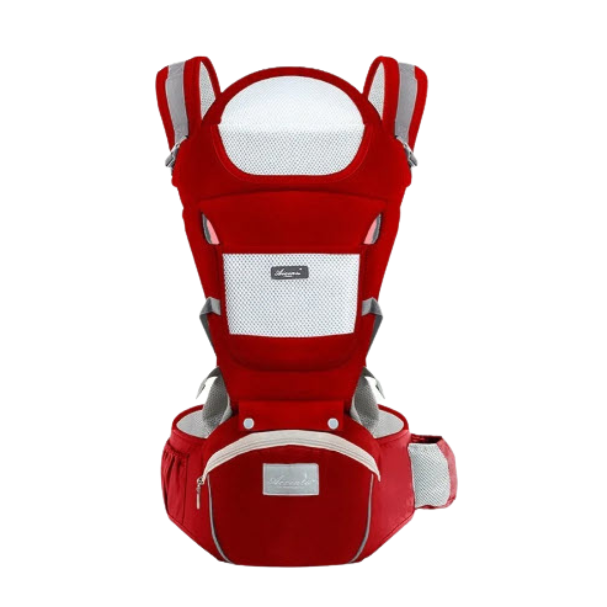 Mochila Cangurera Portabebés Ergonómica De 0-36 Meses Rojo