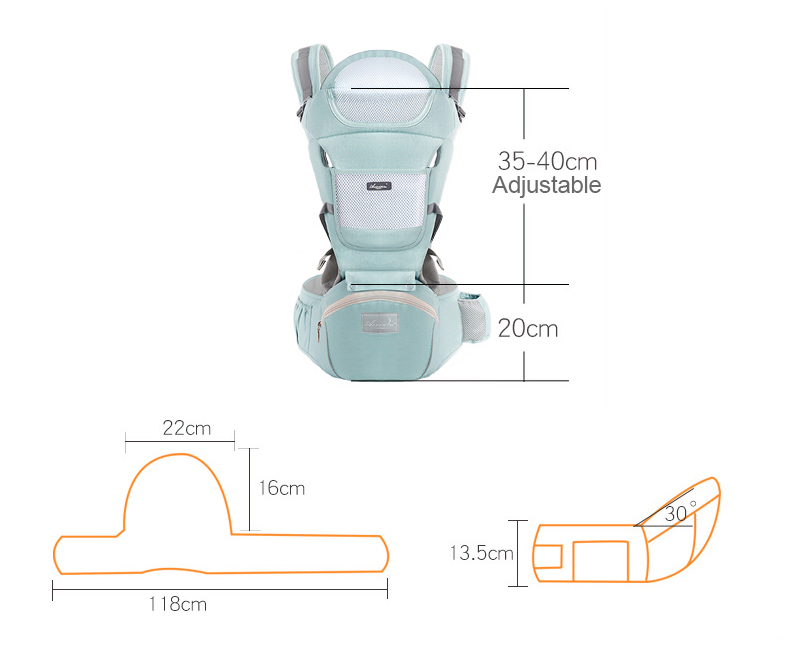 Foto 4 pulgar | Cangurera Ergonomica Para Bebés 15 Posiciones Ecobaby Original