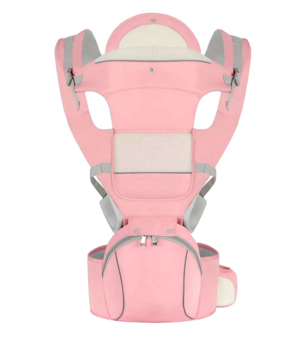 Mochila Porta Bebés Canguro Ergonómica 0-36 Multifuncional Rosa