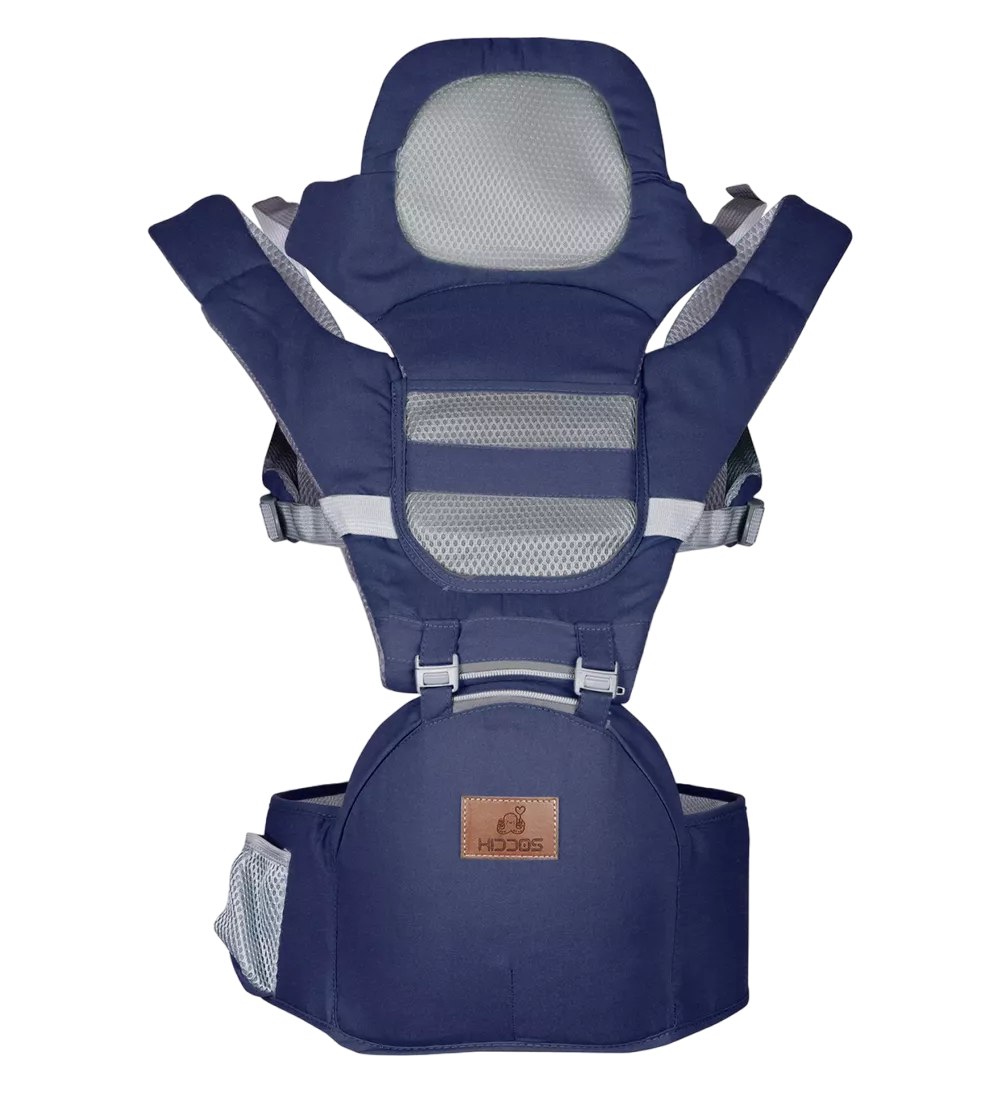 Foto 2 pulgar | Mochila Cangurera de Bebé Porta Bebes Ergonómica Multifuncional Azul