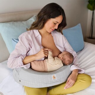 Foto 7 | Almohada De Lactancia Ergobaby Natural Curve Con Correa Moonlight Grey - Venta Internacional.