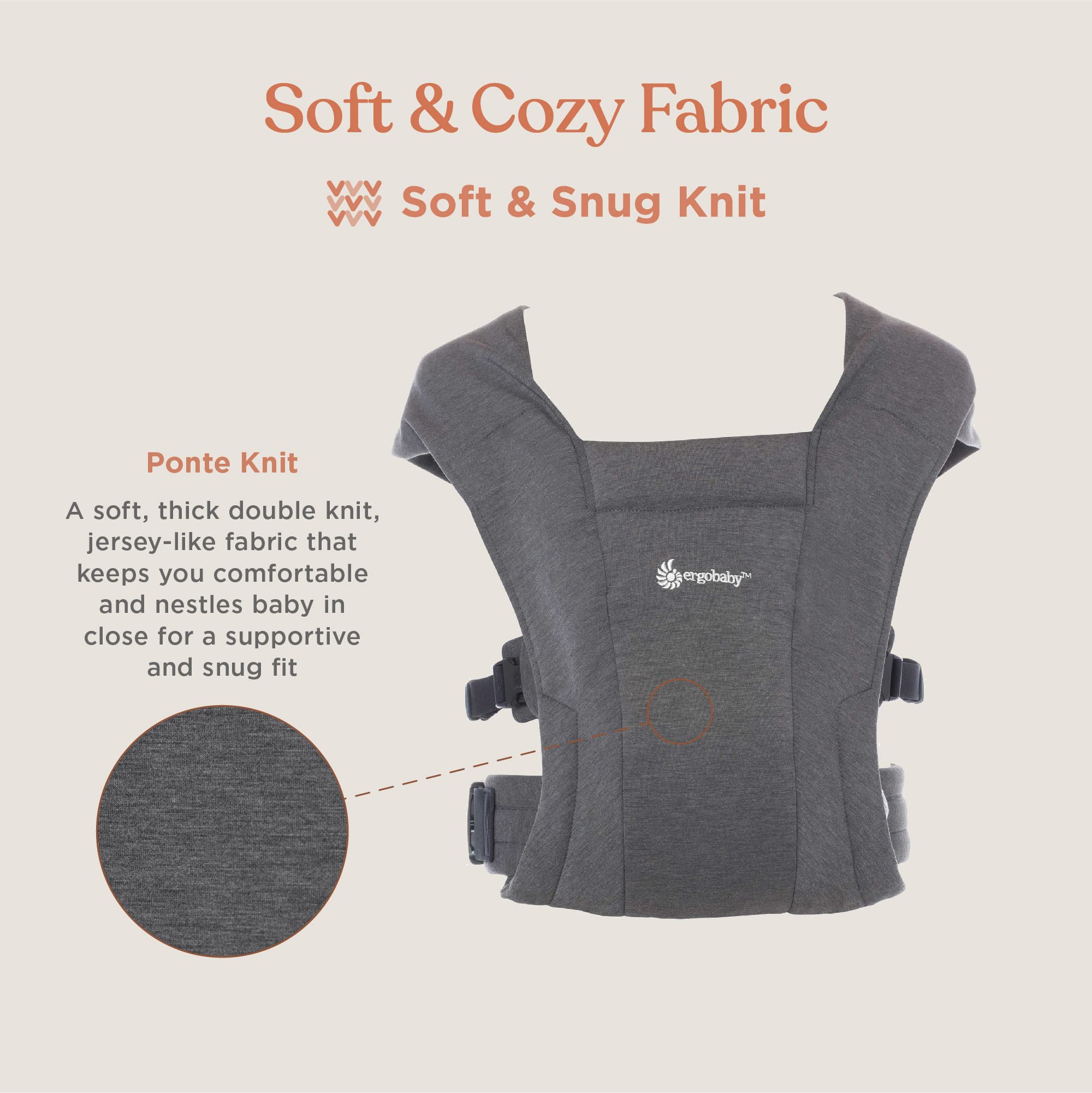 Foto 3 | Portabebés Ergobaby Embrace Cozy Newborn De 3,2 A 11,3 Kg - Venta Internacional.