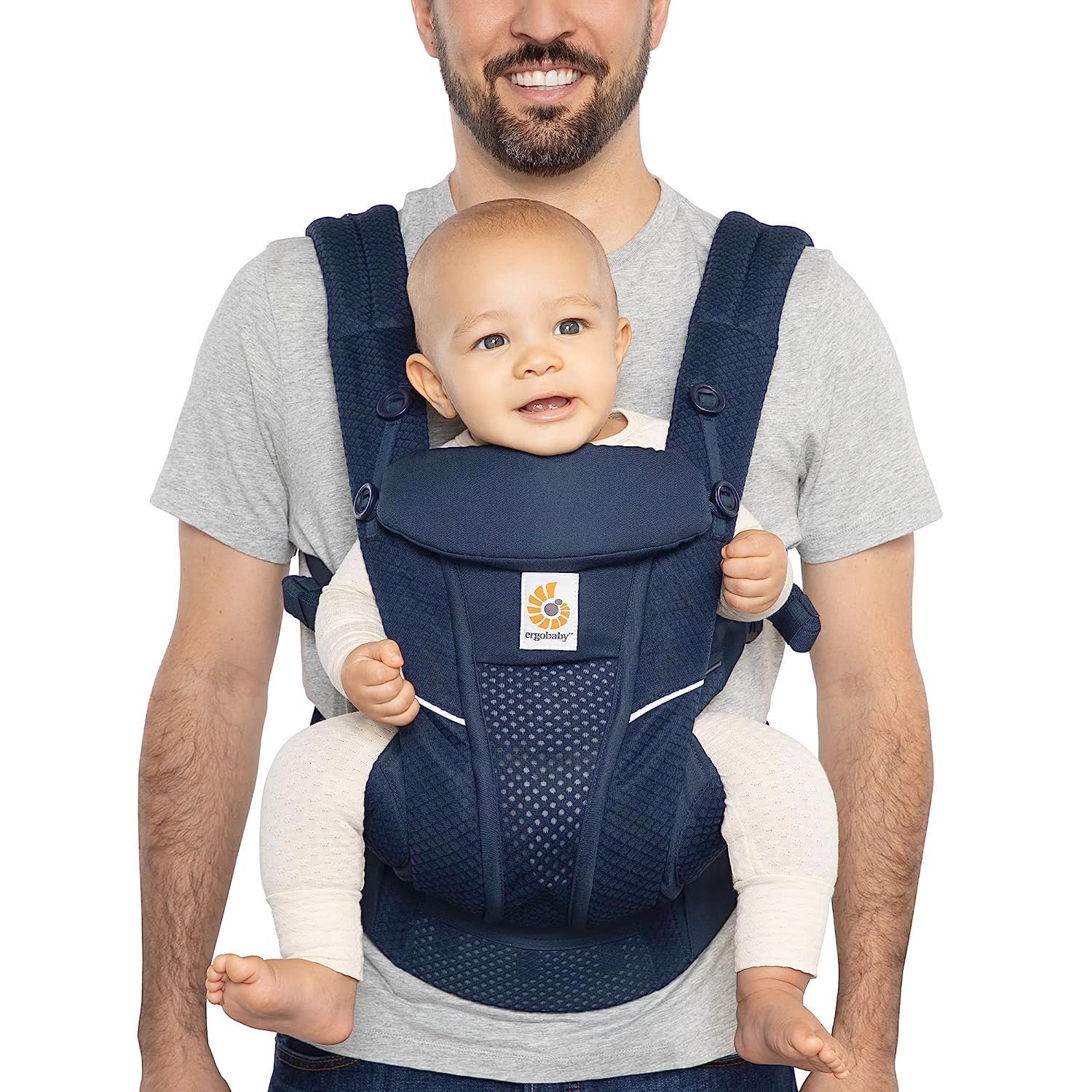 Foto 1 | Portabebés Ergobaby Omni Breeze De Malla Transpirable Azul - Venta Internacional.