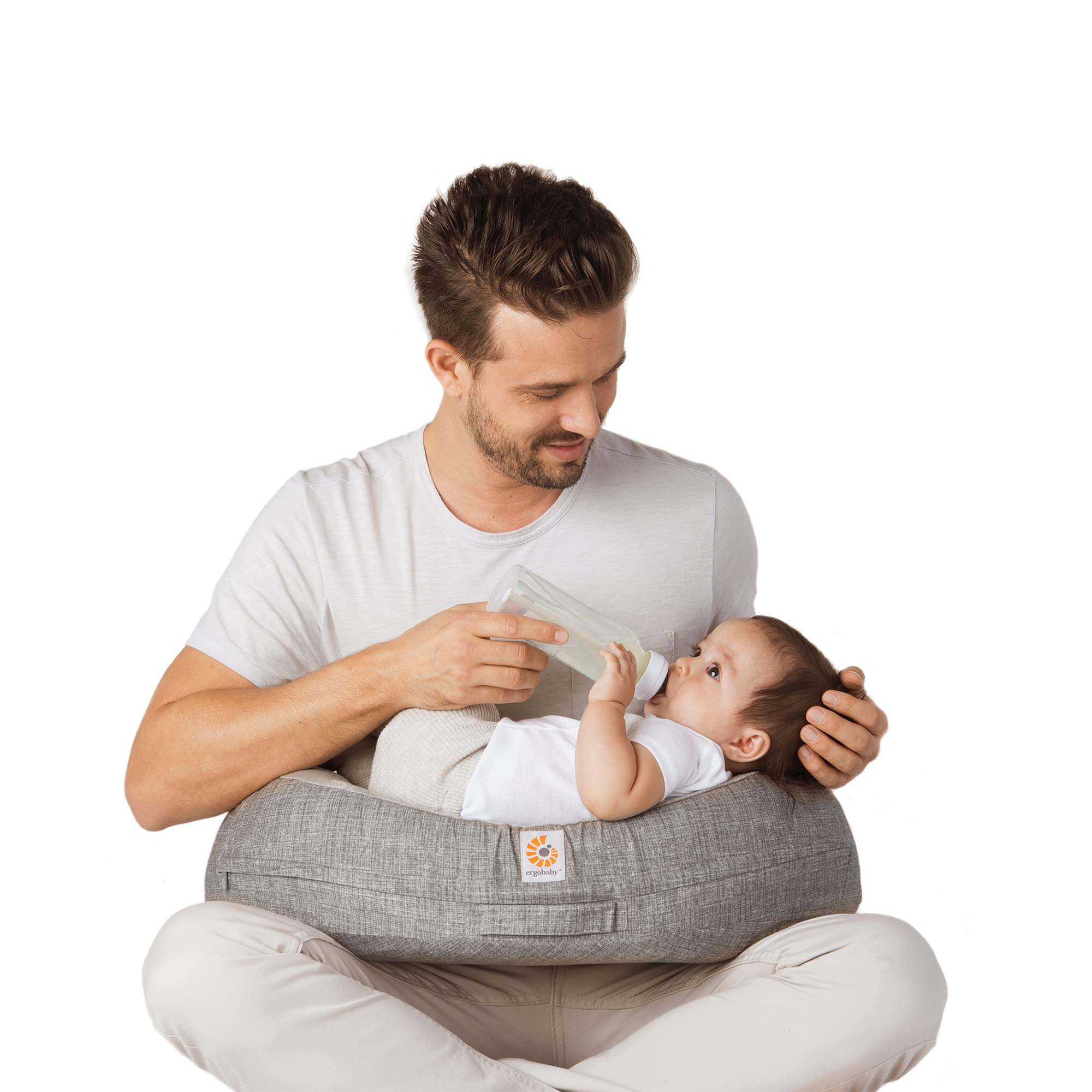 Foto 5 pulgar | Funda De Almohada De Lactancia Ergobaby Natural Curve Con Correa Gris - Venta Internacional.