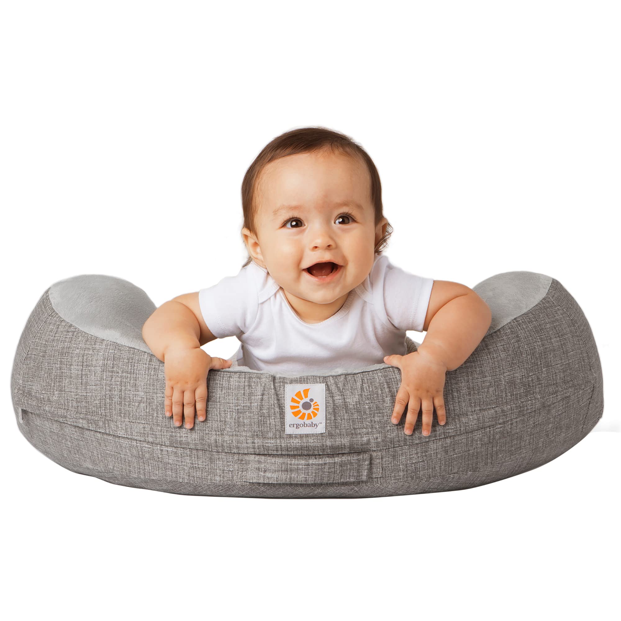 Foto 6 pulgar | Funda De Almohada De Lactancia Ergobaby Natural Curve Con Correa Gris - Venta Internacional.