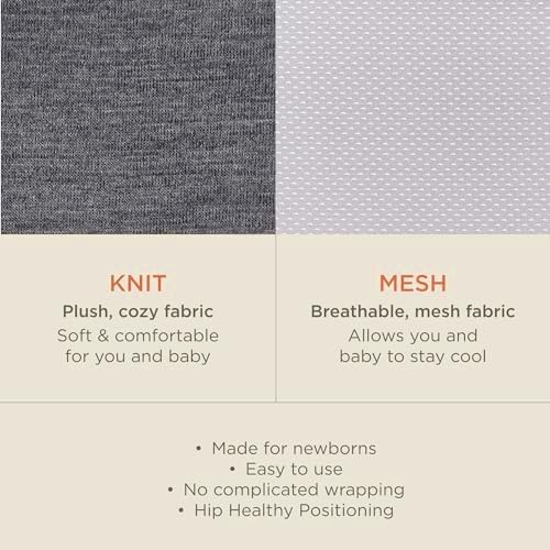 Foto 6 pulgar | Portabebés Wrap Ergobaby Embrace Cozy Soft Air Mesh Gris - Venta Internacional.