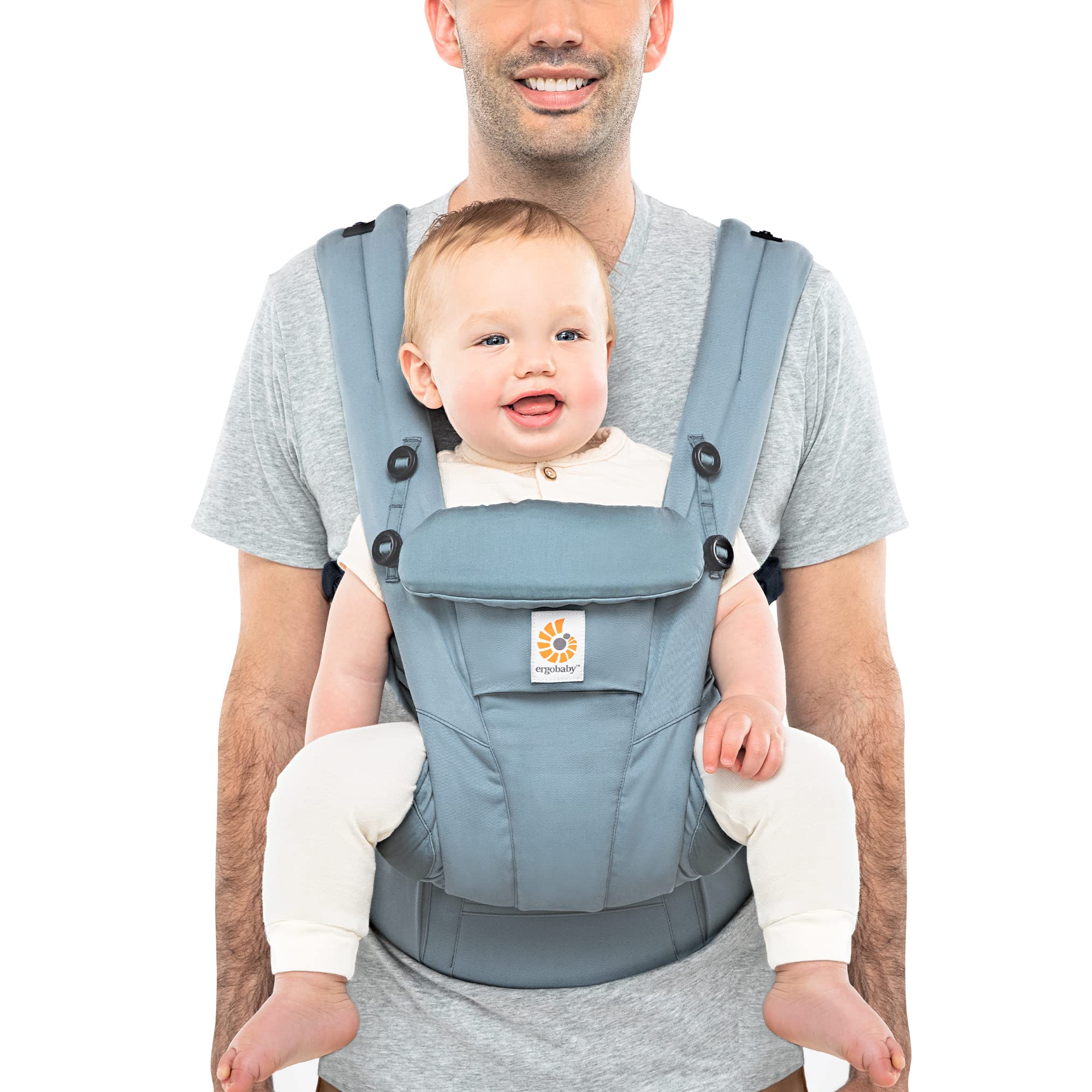 Portabebés Ergobaby Omni Dream Softtouch De Algodón Azul Pizarra - Venta Internacional.