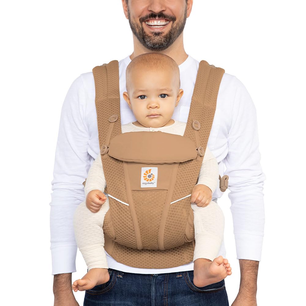 Portabebés Ergobaby Omni Breeze De Malla Transpirable Camel - Venta Internacional.