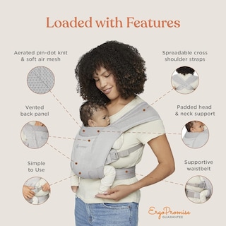 Foto 4 | Portabebés Wrap Ergobaby Embrace Cozy Newborn Blue - Venta Internacional.