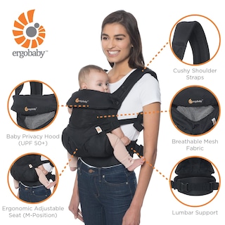 Foto 3 | Cangurera para bebe Ergobaby 360 con Soporte Lumbar - Venta Internacional