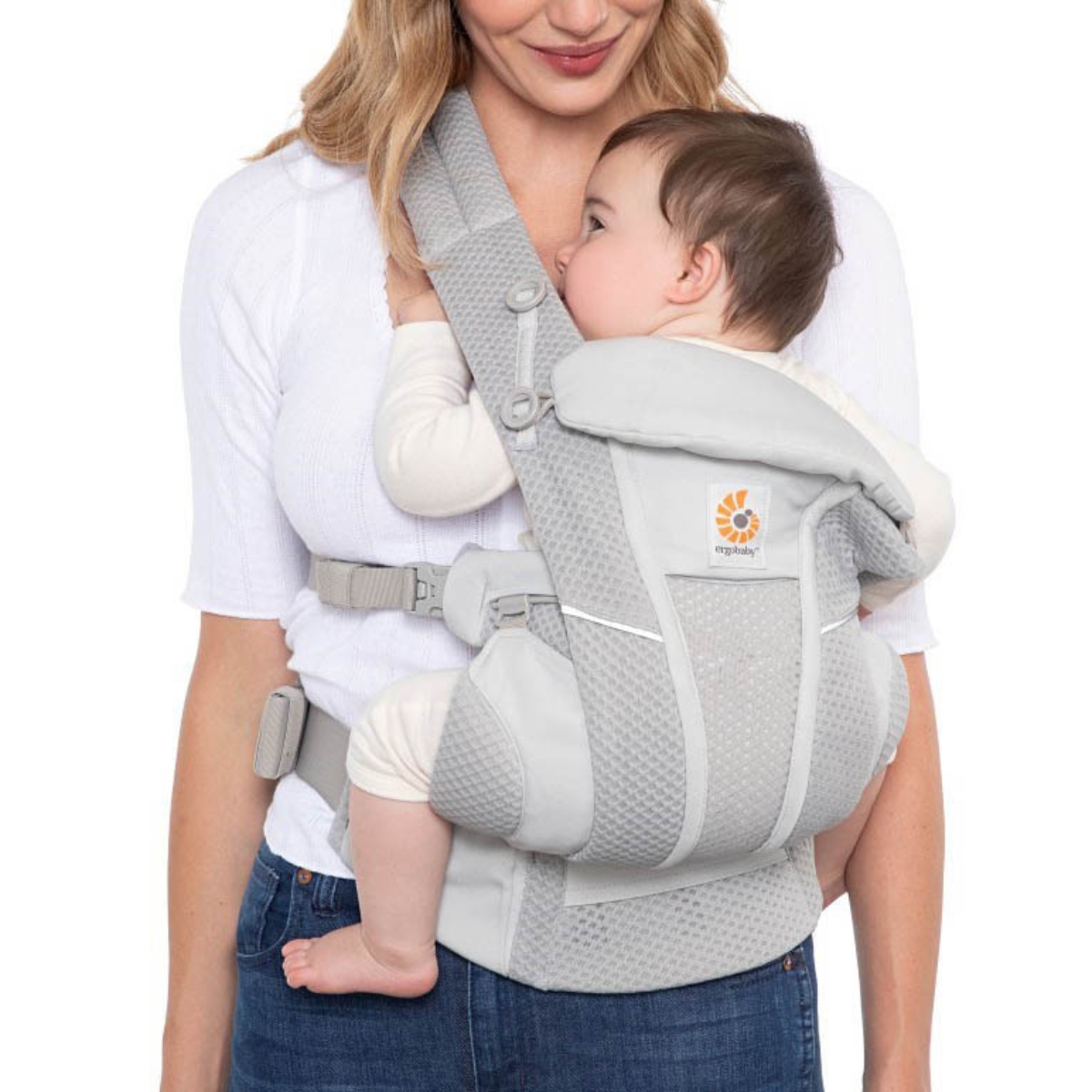 Foto 6 pulgar | Ergobaby Portabebés Ergonómico Omni Breeze Pearl Grey