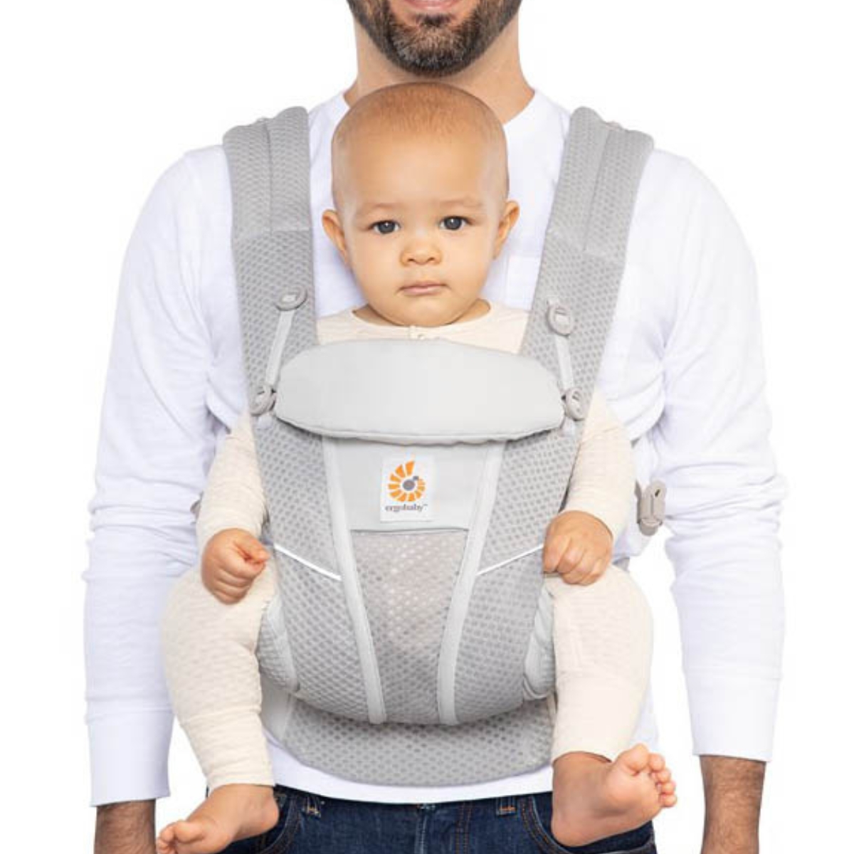 Foto 7 pulgar | Ergobaby Portabebés Ergonómico Omni Breeze Pearl Grey