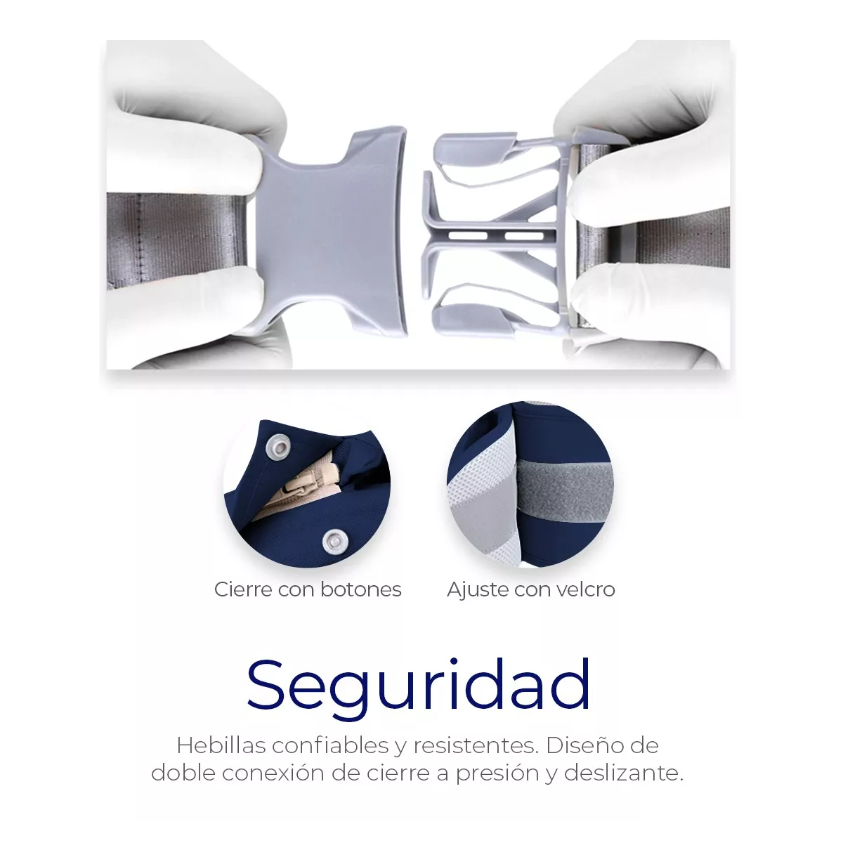 Foto 4 pulgar | Cangurera Portabebé Multifuncional Con Asiento Eo Safe Imports Esi-16419 Azul