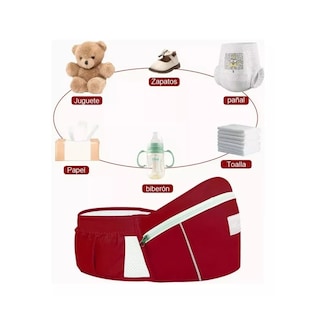 Foto 3 | Mochila Cangurera Portabebés Ergonómica Eo Safe Imports Esi-16422 Rojo
