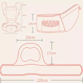 Foto 3 | Cangurera Portabebés Ergonómica Para Bebés De 3 A 18 Meses Eo Safe Imports Esi-17072 Naranja