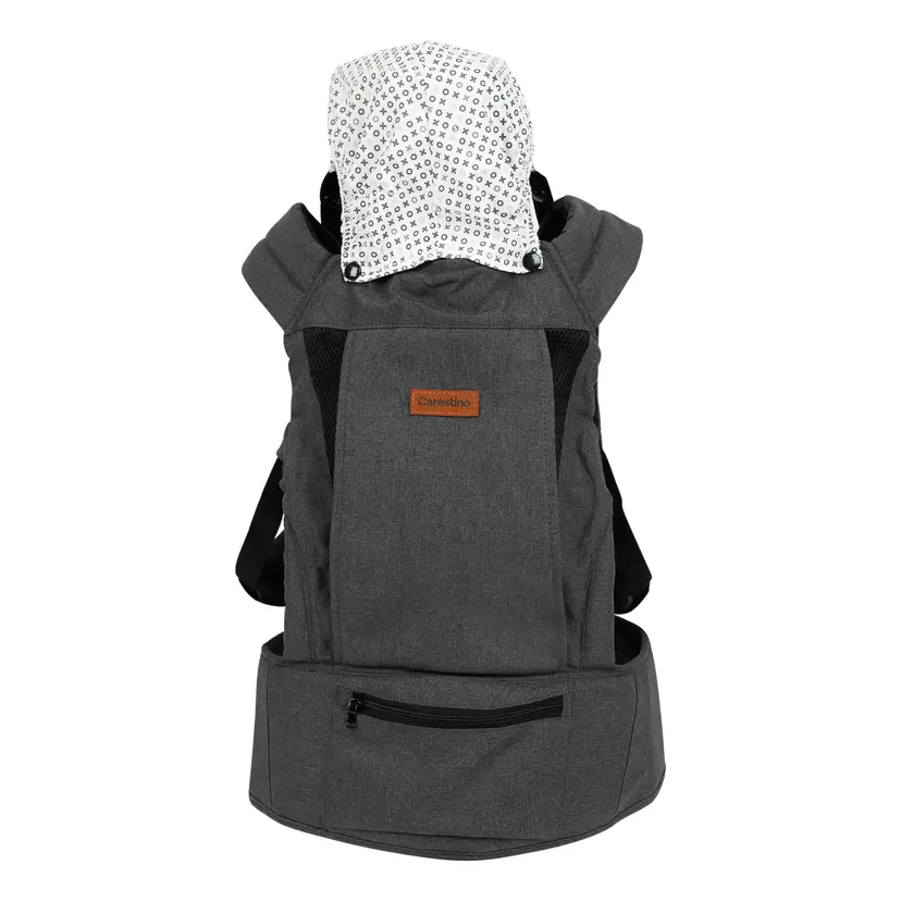 Mochila Carestino Portabebé Gris Oscuro