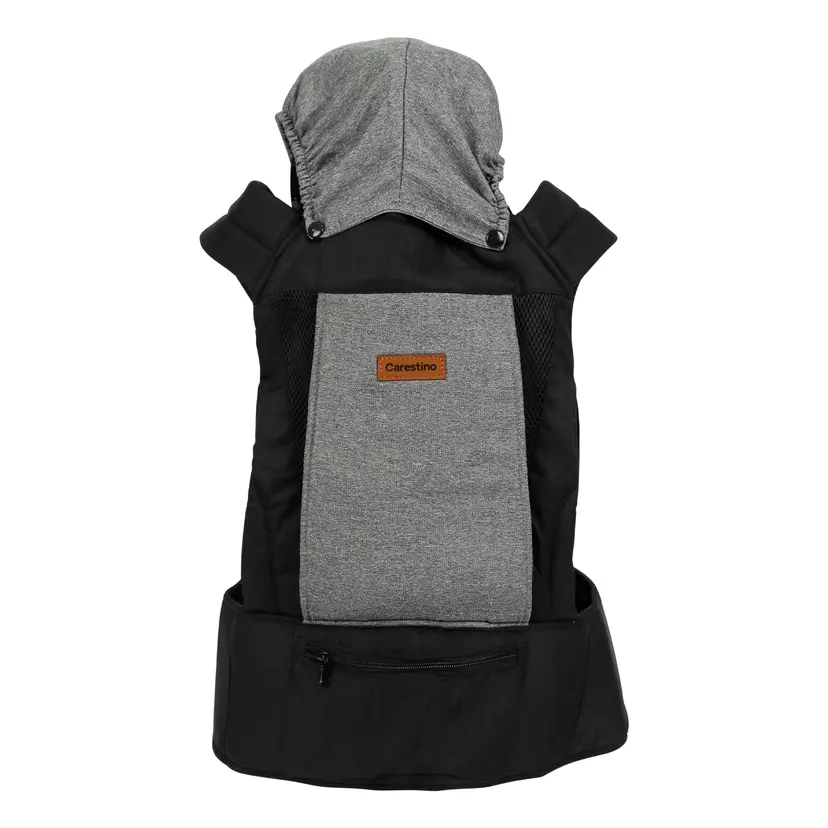 Mochila Portabebé Carestino Gris y Negro