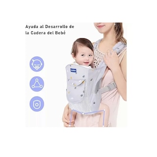 Foto 2 | Cangurera Portabebes Mochila Ergonomica Multifuncional Eo Safe Imports Esi-18206 Gris