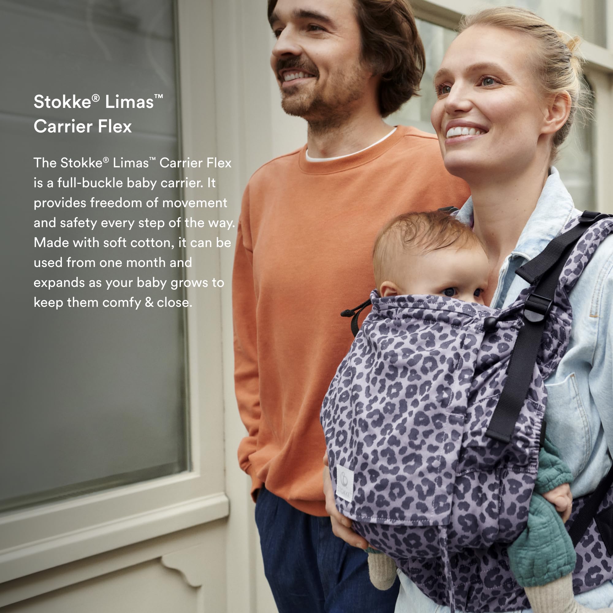 Foto 4 pulgar | Portabebés Stokke Limas Flex Leopardo Lilac Ocs 1 a 20 Kg - Venta Internacional
