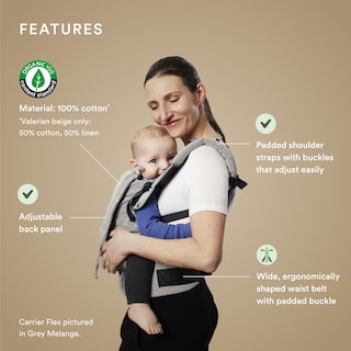 Foto 2 | Portabebés Stokke Limas Carrier Flex Black Ocs 4-20 Kg Negro - Venta Internacional