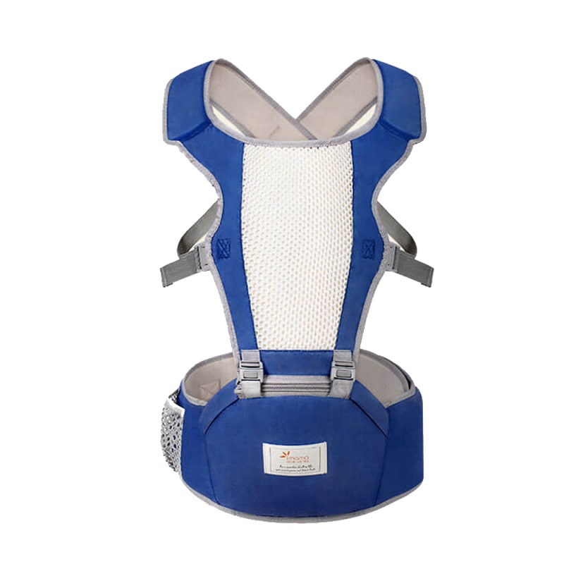 Cangurera Imama Porta Bebé Ajustable Resistente Color Azul