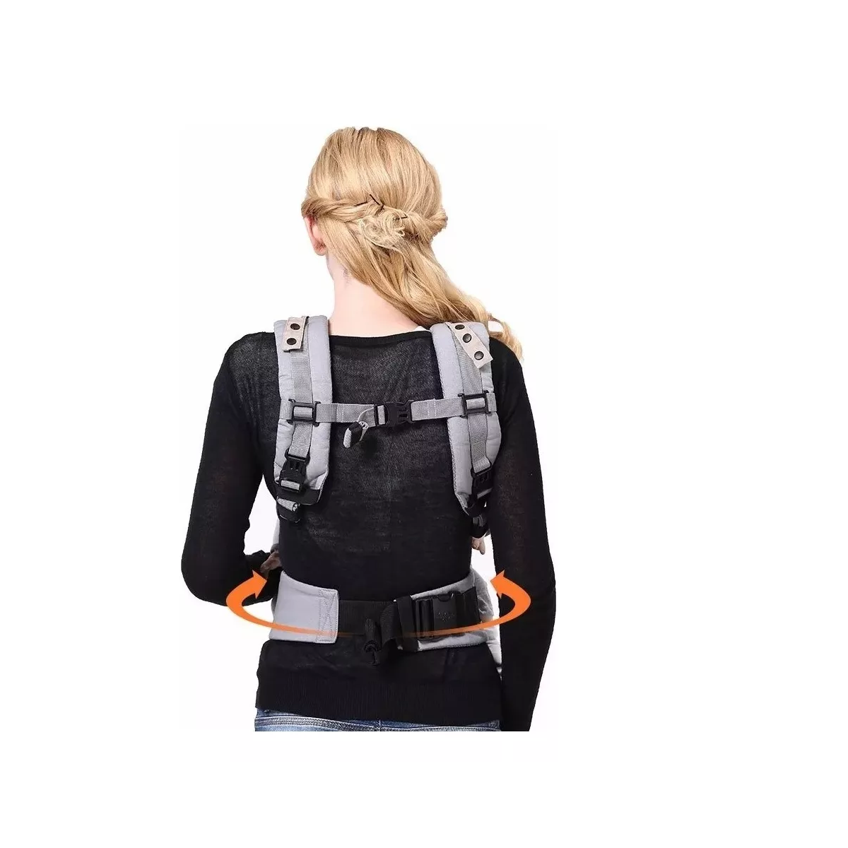 Foto 4 pulgar | Mochila Cangurera Para Bebé Ergonómica Asiento De 3-48 Meses Eo Safe Imports Esi-18209-1 Gris