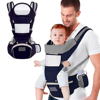 Foto 5 | Canguro Multifuncional Ecobaby Original con Asiento Azul Marino