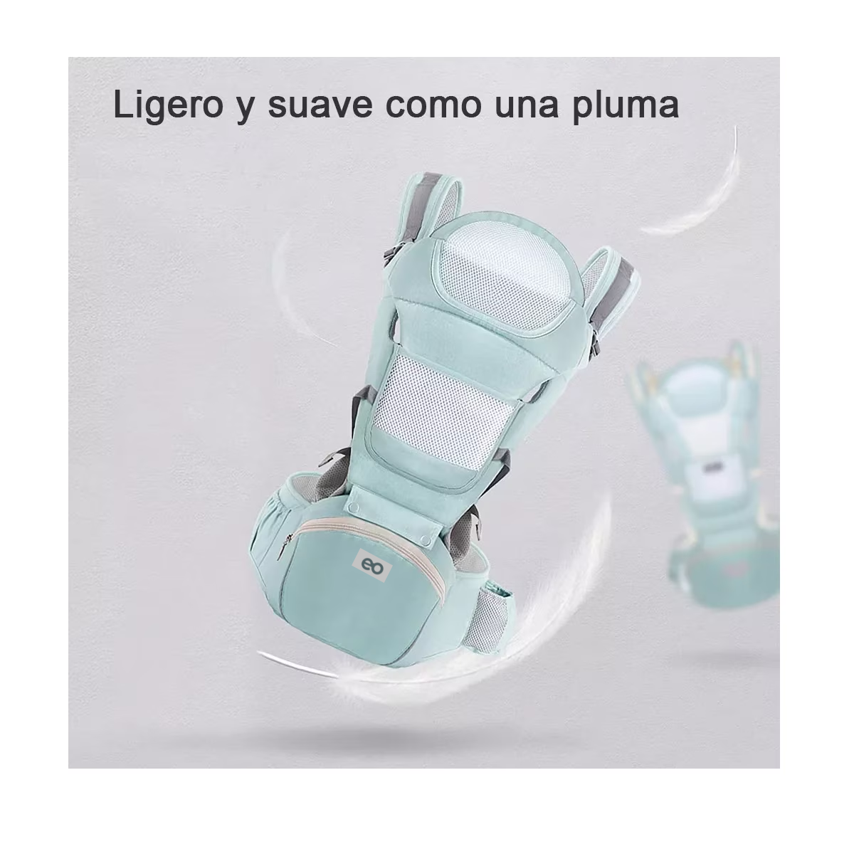 Foto 4 pulgar | Portabebés Eo Safe Imports ESI-11498-1 Azul Ergonómico