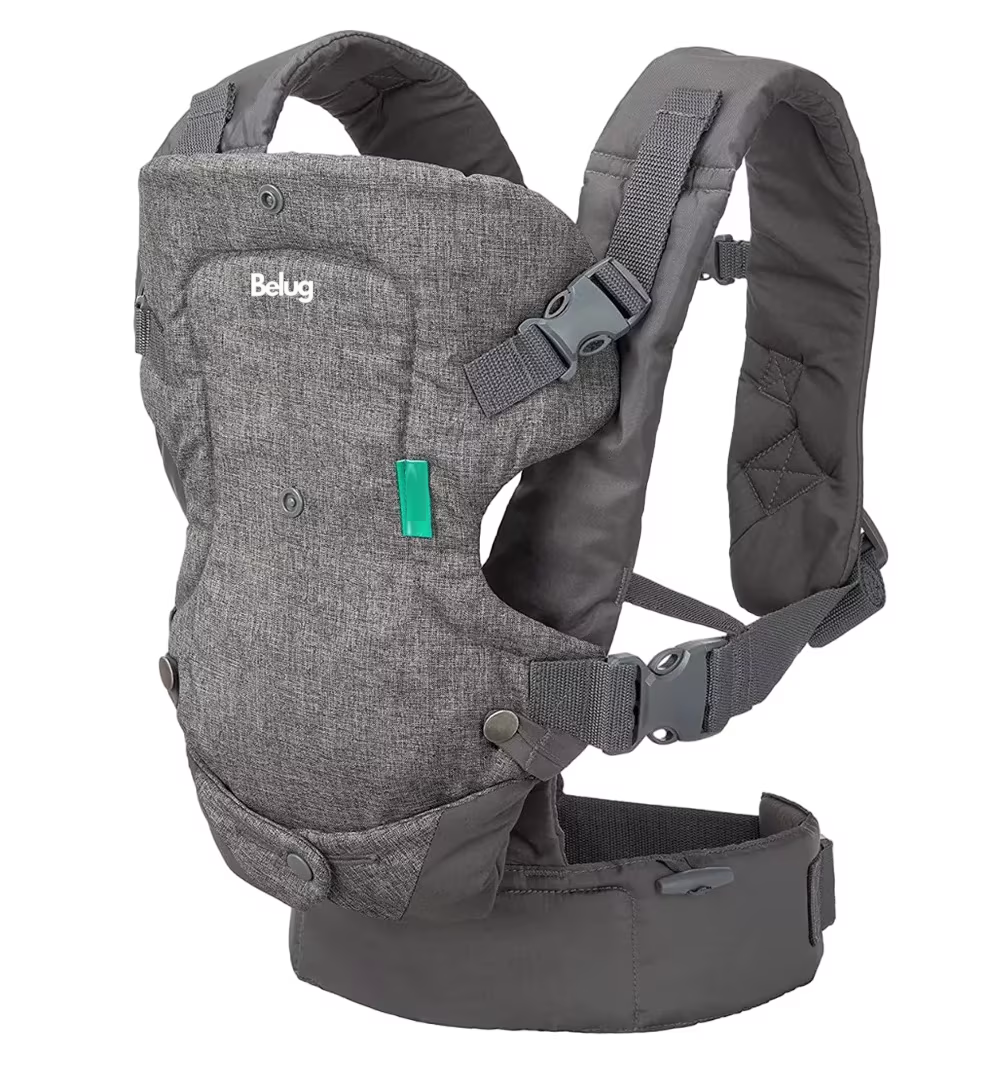 Foto 1 | Canguro Para Bebé  Belug, Portabebés Mochila Ergonómica 4 En 1 Gris