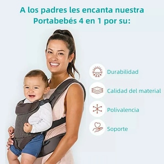 Foto 5 | Cangurera Lab.g Infantino Color Gris Para Bebé