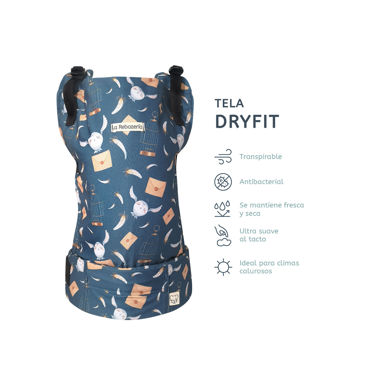 Foto 4 | Portabebé Ergonómico La Rebozería Nukú Dryfit Bebé