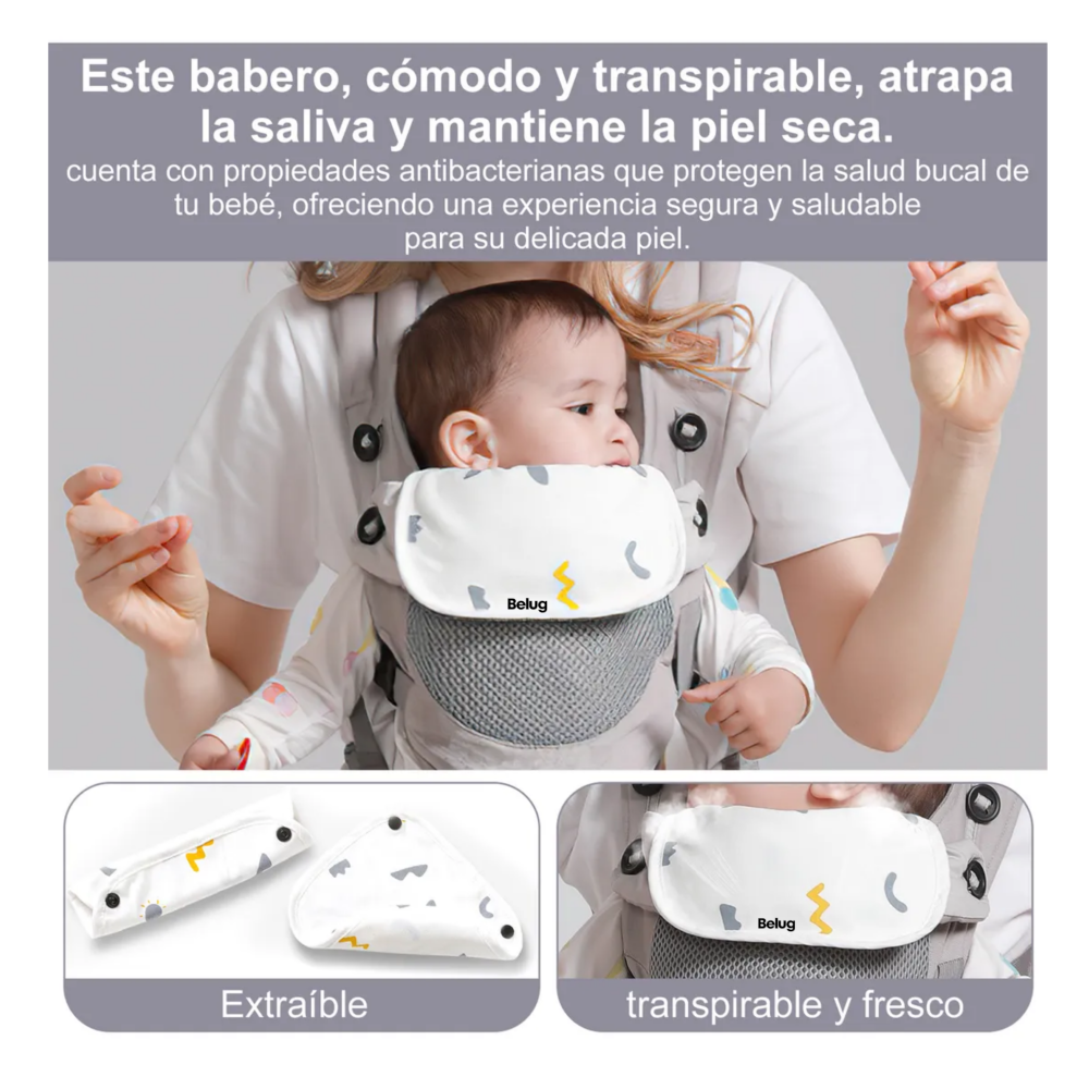 Foto 4 pulgar | Cangurera Belug Gris para Bebé