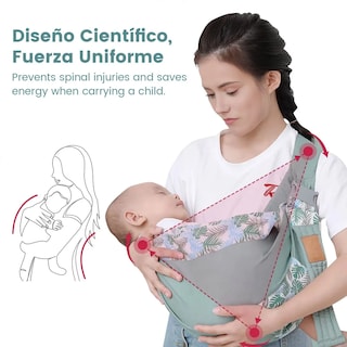 Foto 2 | Mochila Portabebés Belug Ergonómica Ideal Para Amamantar 0-36meses Verde