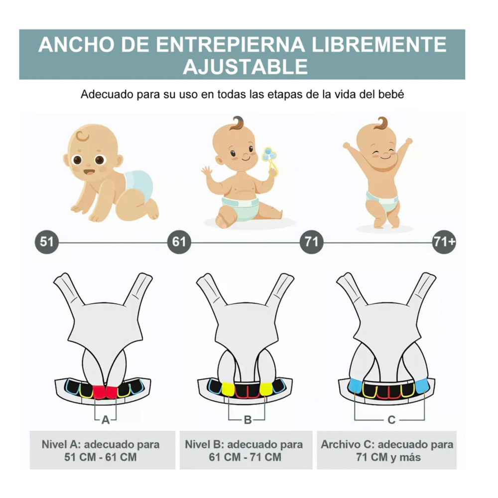 Foto 5 | Cangurera Ergonómica Lab.g, Gris