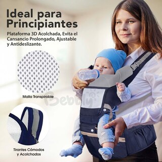 Foto 2 | Magma Life Cangurera Ergonómica Para Bebés: Portabebpe Ideal Para 12 A 36 Meses, Soporta 20kg, Con Bolsas De Almacenaje
