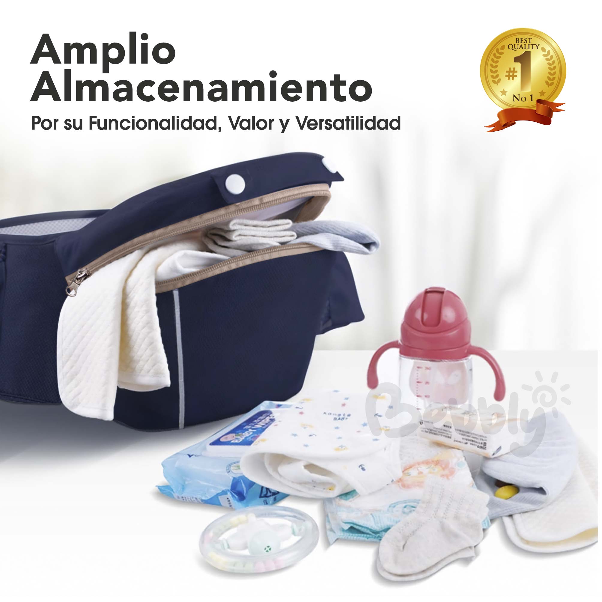 Foto 4 pulgar | Magma Life Cangurera Ergonómica Para Bebés: Portabebpe Ideal Para 12 A 36 Meses, Soporta 20kg, Con Bolsas De Almacenaje