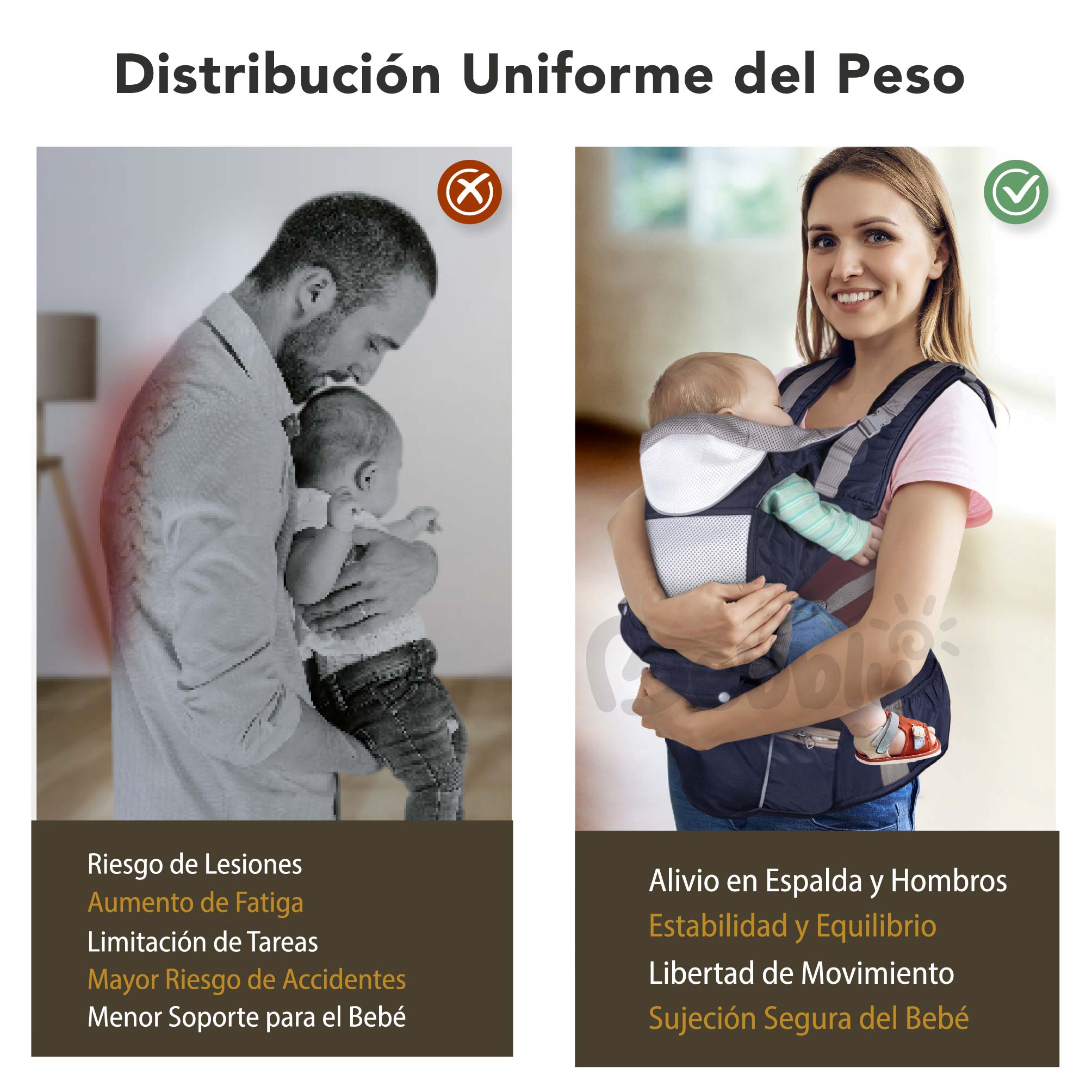 Foto 8 pulgar | Magma Life Cangurera Ergonómica Para Bebés: Portabebpe Ideal Para 12 A 36 Meses, Soporta 20kg, Con Bolsas De Almacenaje