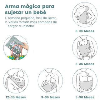 Foto 3 | Cangurera Lab.G Verde para Bebé