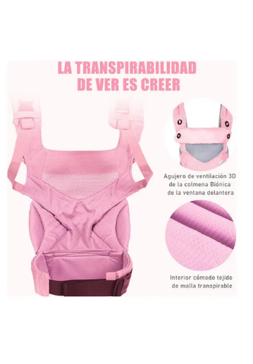Foto 3 pulgar | Mochila Cangurera Portabebés Ergonómica